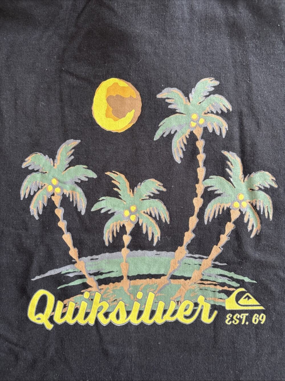 Quiksilver Anthracite Hoodie Size XL Black New With Tags
